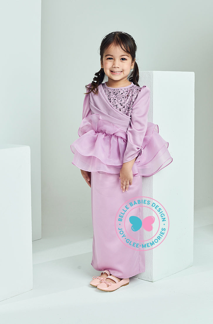 Enchanted Eid 2023: Sequin Drape Kurung (Purple)