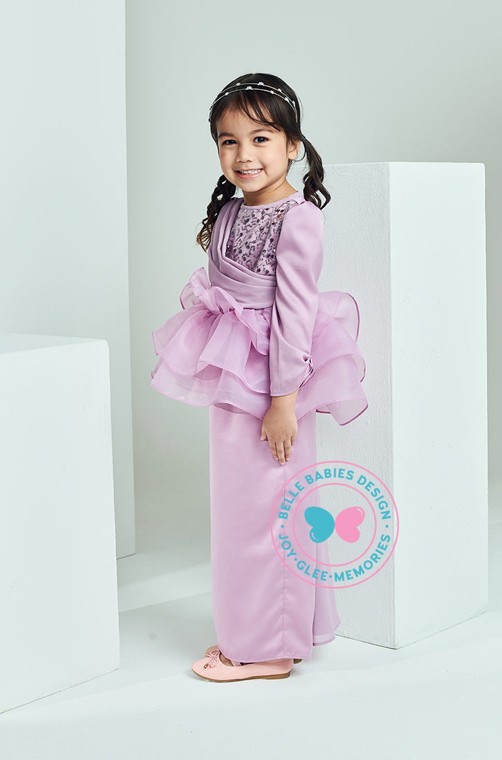Enchanted Eid 2023: Sequin Drape Kurung (Purple)