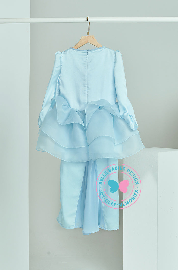 Enchanted Eid 2023: Sequin Drape Kurung (Baby Blue)