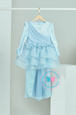 Enchanted Eid 2023: Sequin Drape Kurung (Baby Blue)