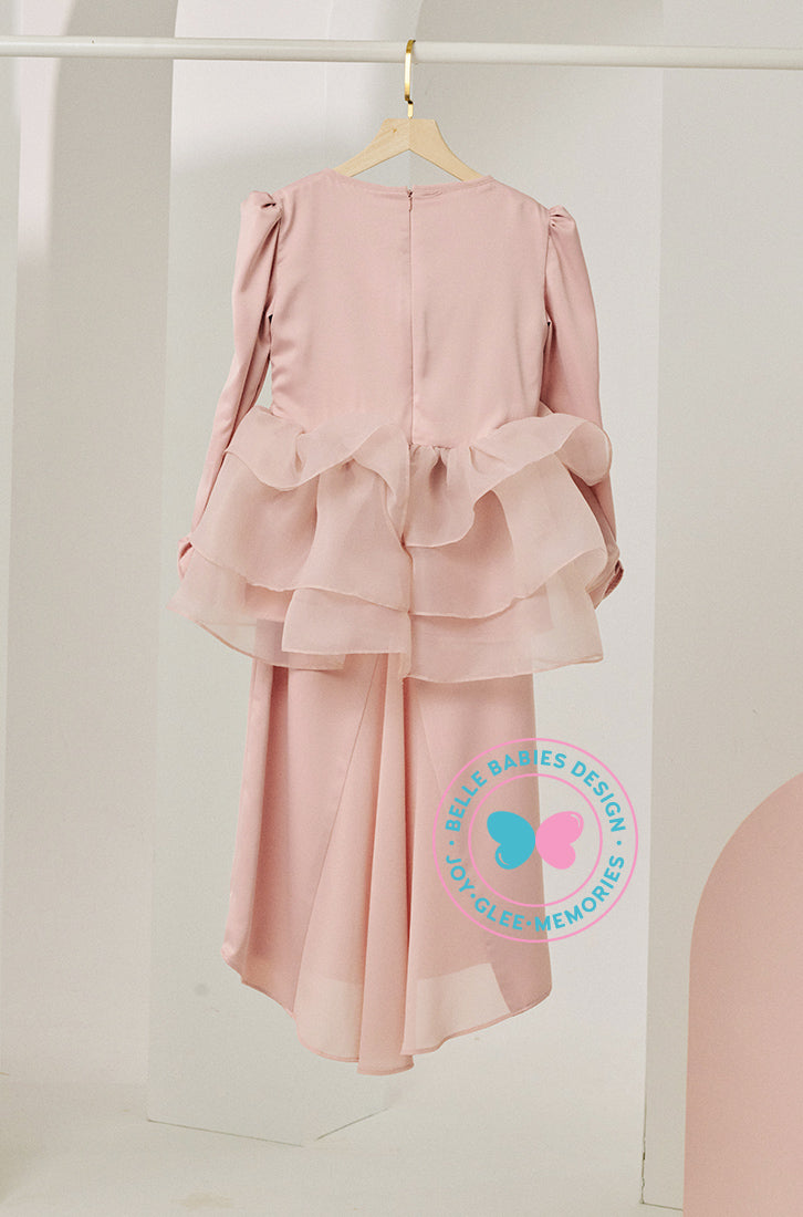Enchanted Eid 2023: Sequin Drape Kurung (Dusty Pink)