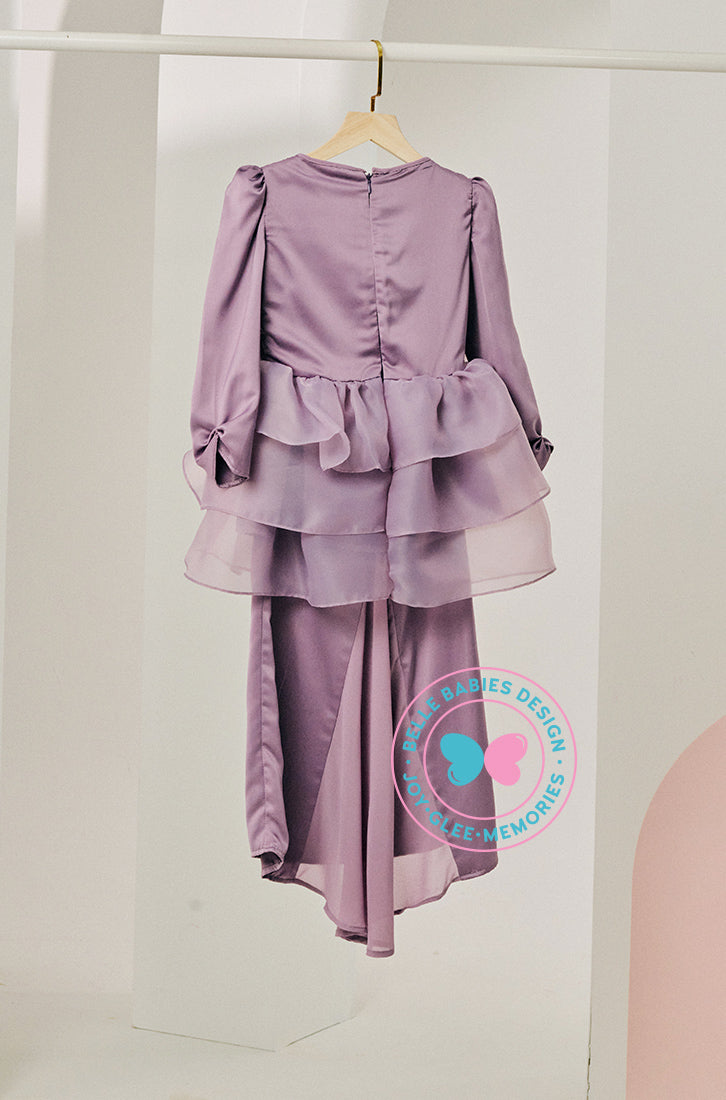 Enchanted Eid 2023: Sequin Drape Kurung (Dusty Lilac)