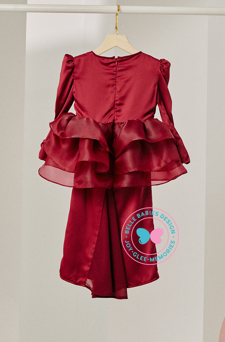 Enchanted Eid 2023: Sequin Drape Kurung (Maroon)