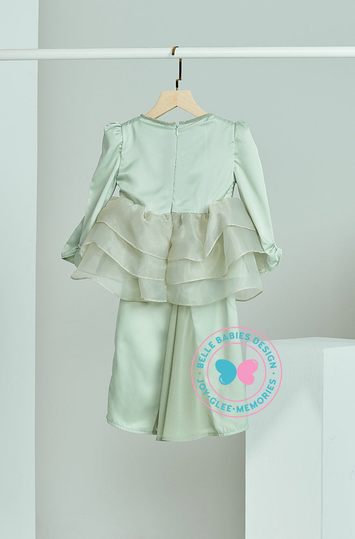 Enchanted Eid 2023: Sequin Drape Kurung (Dusty Mint Green)