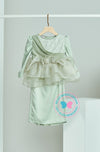 Enchanted Eid 2023: Sequin Drape Kurung (Dusty Mint Green)