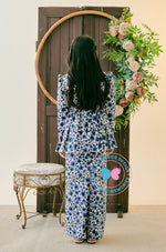 Enchanted Eid 2023: Scallop Peplum Dark Blue