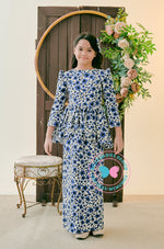 Enchanted Eid 2023: Scallop Peplum Dark Blue