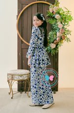 Enchanted Eid 2023: Scallop Peplum Dark Blue