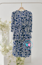 Enchanted Eid 2023: Scallop Peplum Dark Blue