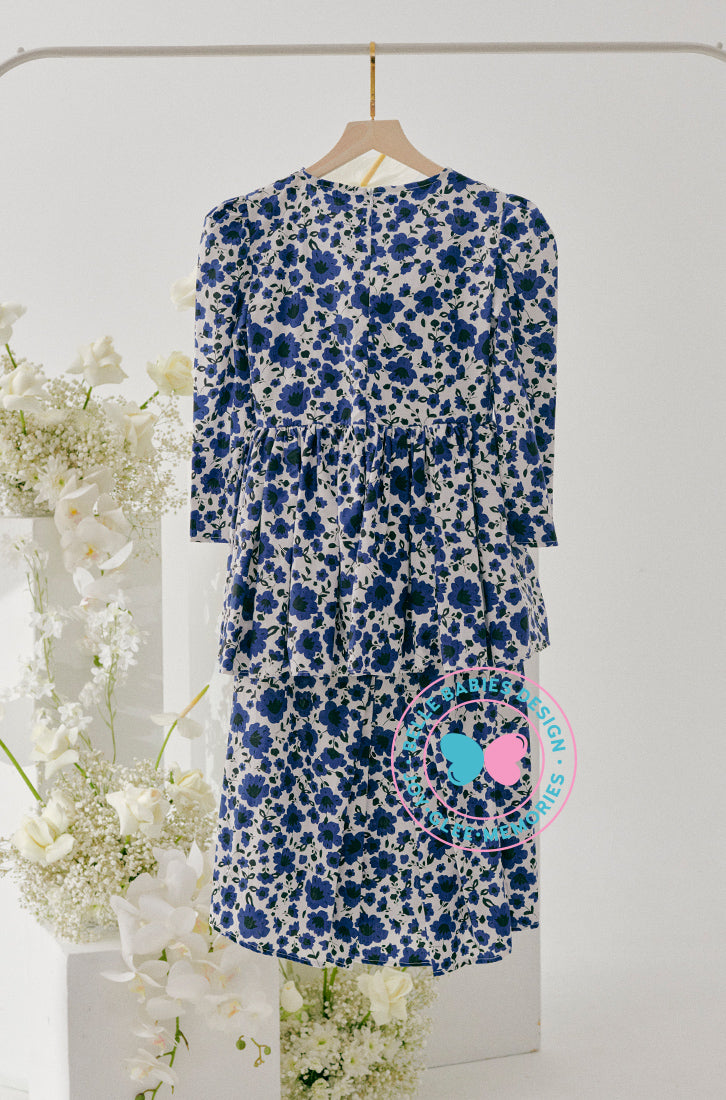 Enchanted Eid 2023: Scallop Peplum Dark Blue