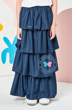 BBD Down Syndrome Awareness 2022: Skirt Ruffled Navy Blue