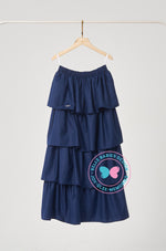BBD Down Syndrome Awareness 2022: Skirt Ruffled Navy Blue
