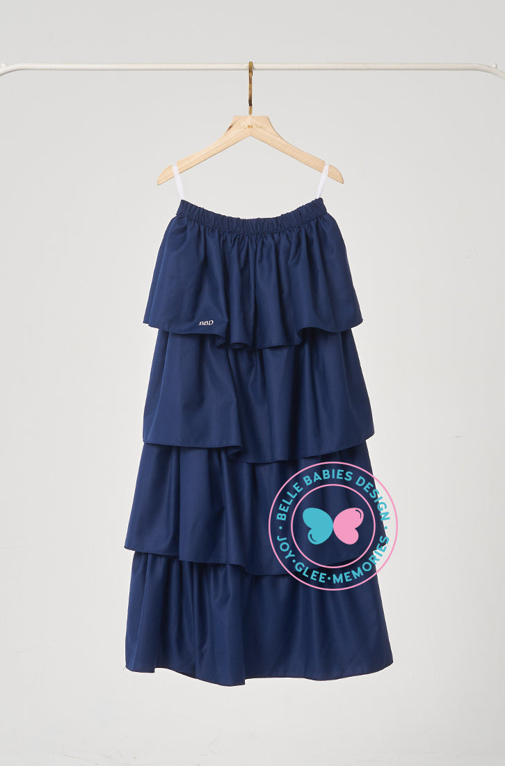 BBD Down Syndrome Awareness 2022: Skirt Ruffled Navy Blue
