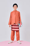 BBD Baju Melayu - Burnt Orange (matching samping)